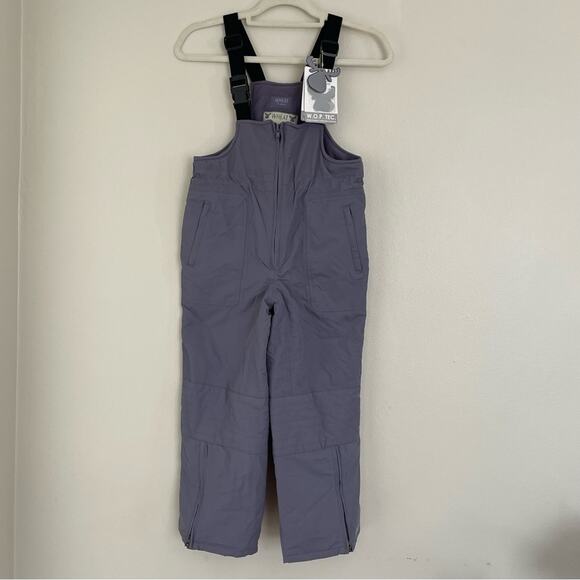 Wheat Snow Bib Overalls Insulated Waterproof Reflective Purple Lavender Girls 8 - Picture 1 of 16
